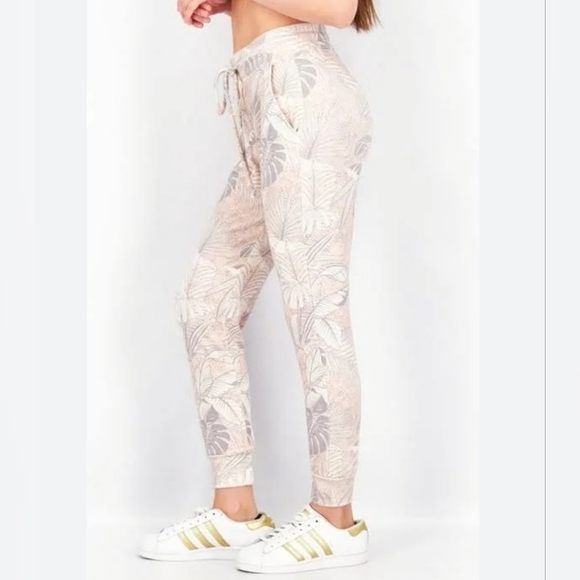 Sundry Palm Tree Printed Joggers Size 1 / Small New With Tags - Picture 3 of 8